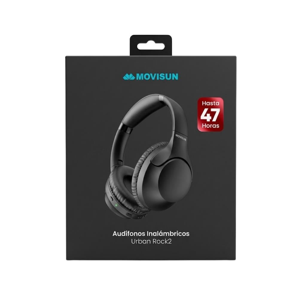 Audifonos Tipo Vincha Bluetooth Inalambrico 47 horas con Estuche Movisun Urban Rock 2