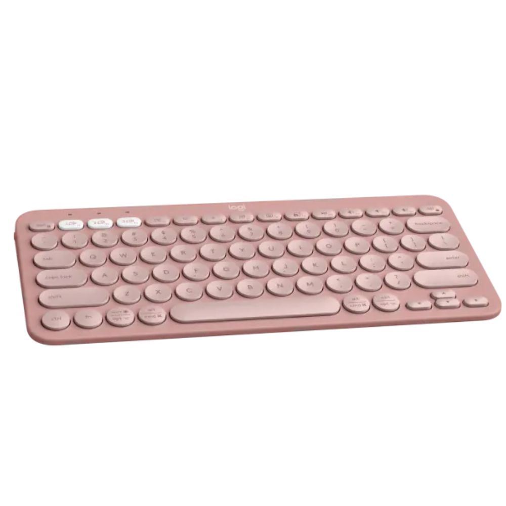 Teclado Logitech Pebble Keys 2 K380s Bluetooth Multidispositivo Rosado