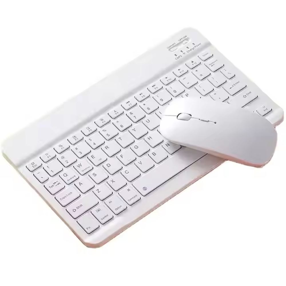 Combo Mouse y Teclado Recargable Blanco