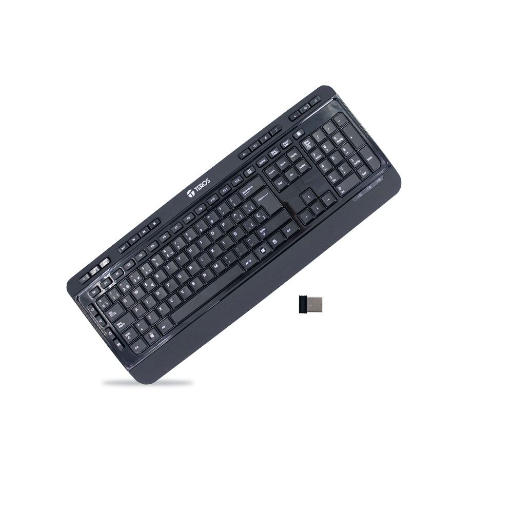 Teclado Inalambrico TEROS TE-4074CS 2.4Ghz USB negro