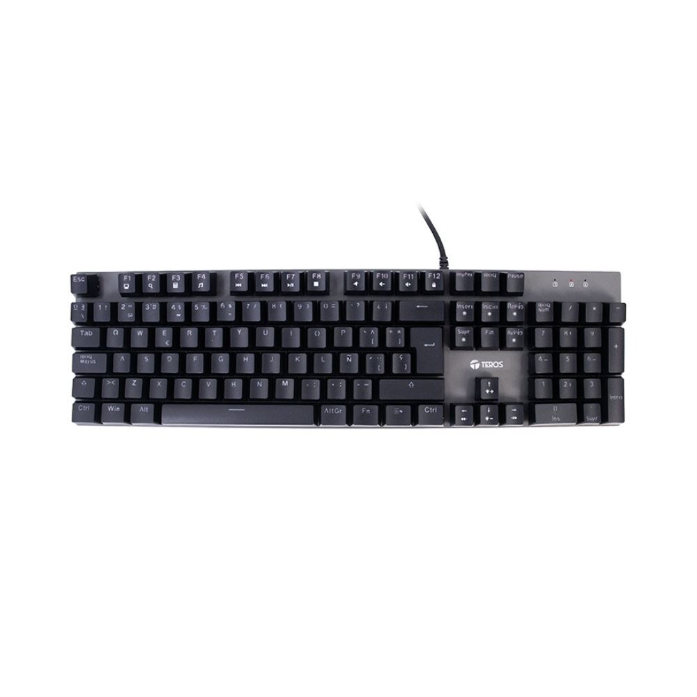 Teclado Gamer TEROS TE-4074G TE4074G RGB USB 2.0 Negro