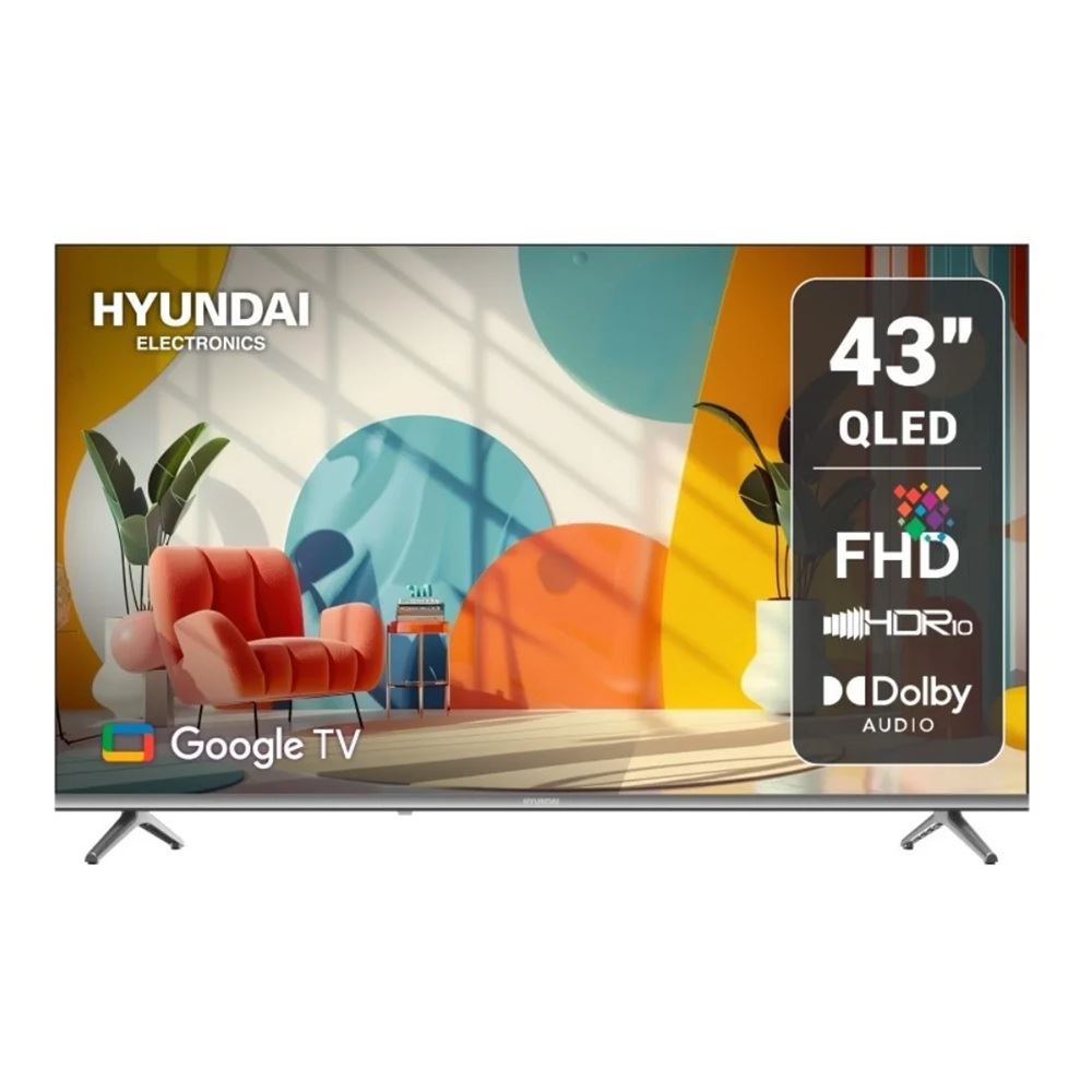 Televisor Hyundai 43" HYLED4326QG 2025 FHD 1920x1080 Google TV