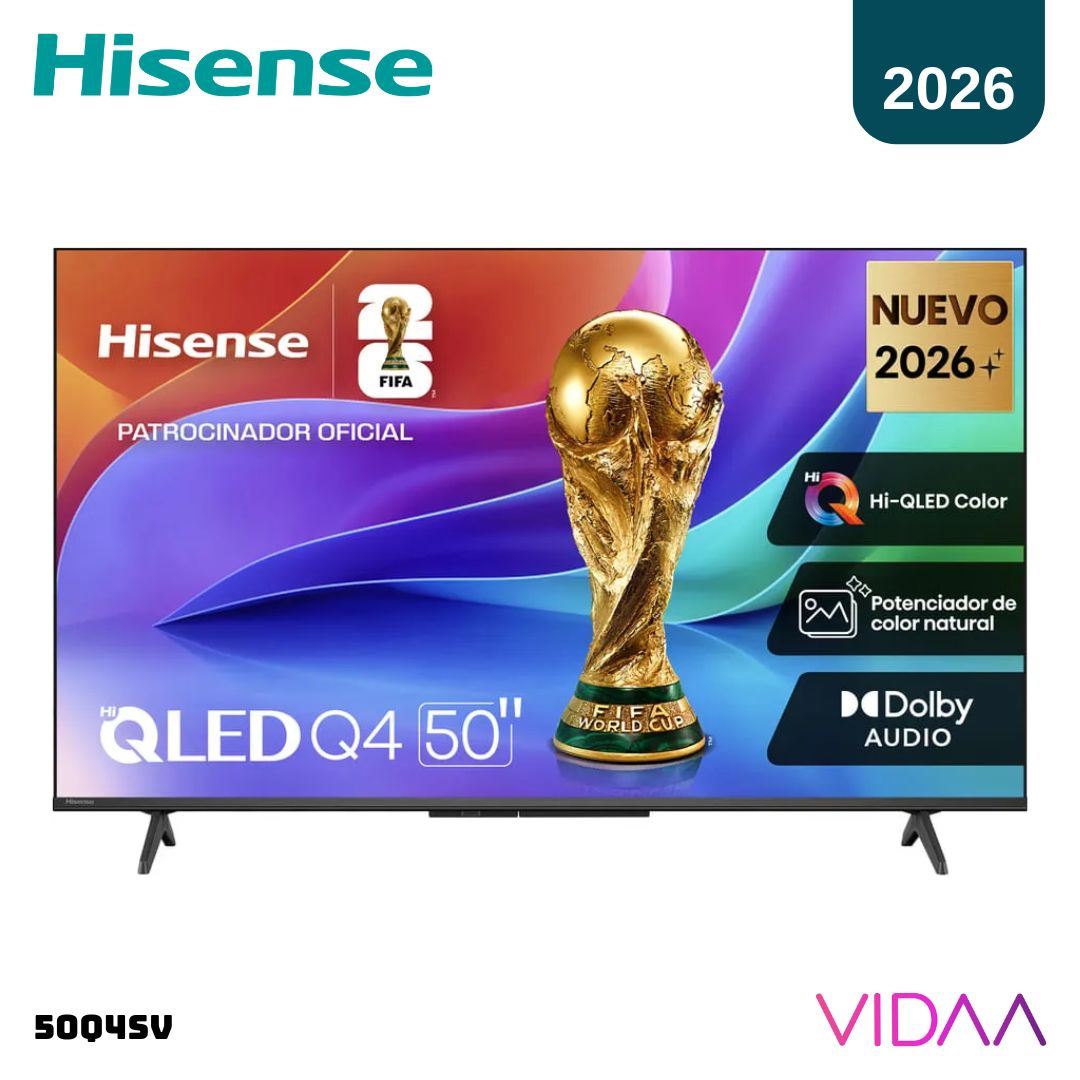 TELEVISOR HISENSE 50 QLED SMART TV VIDAA FHD 2026 - 50Q4SV