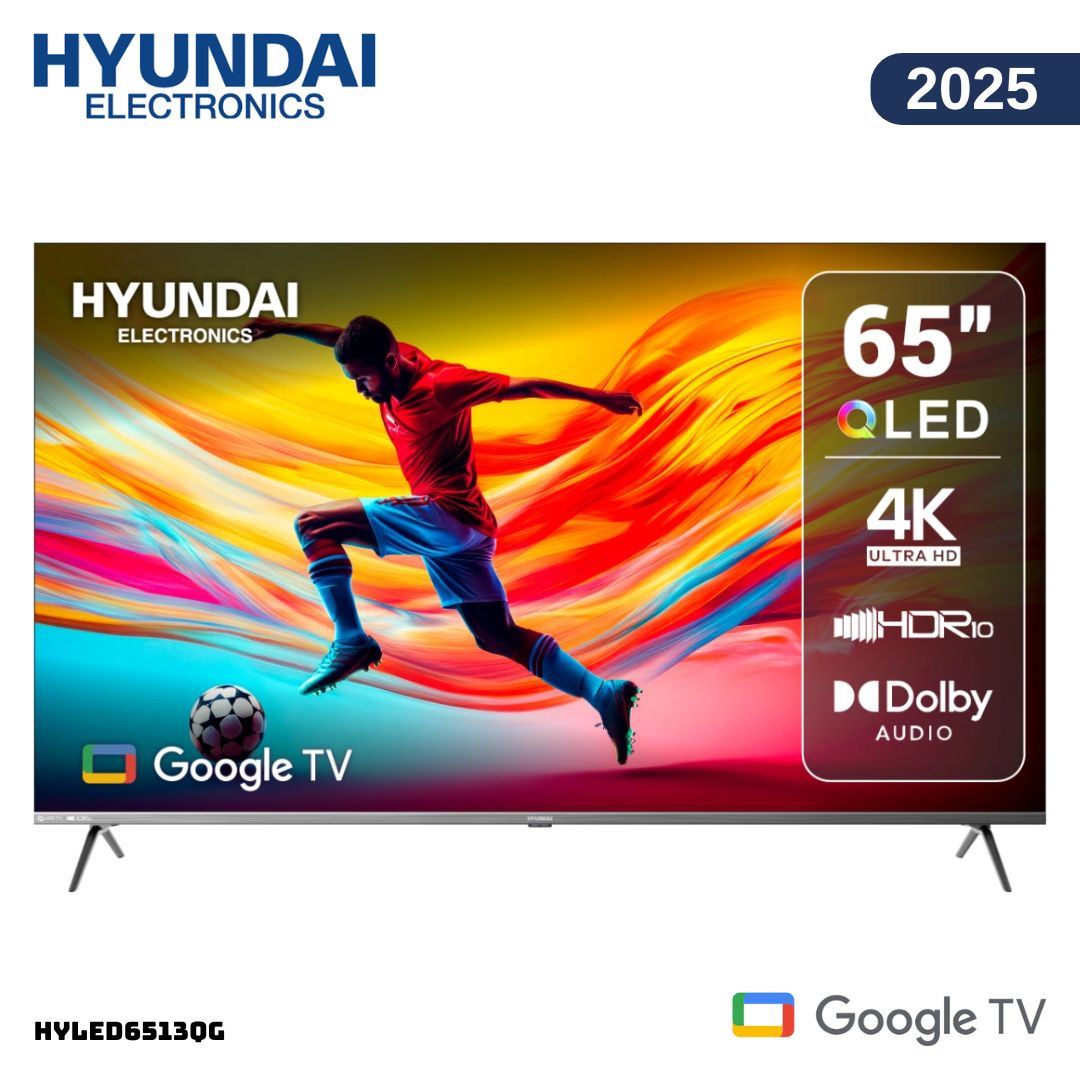 TELEVISOR HYUNDAI 65 QLED SMART TV GOOGLE TV 4K UHD 2025 - HYLED6513QG