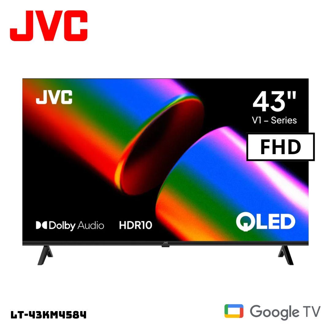 TELEVISOR JVC 43 QLED SMART TV GOOGLE TV FHD - LT-43KM4584
