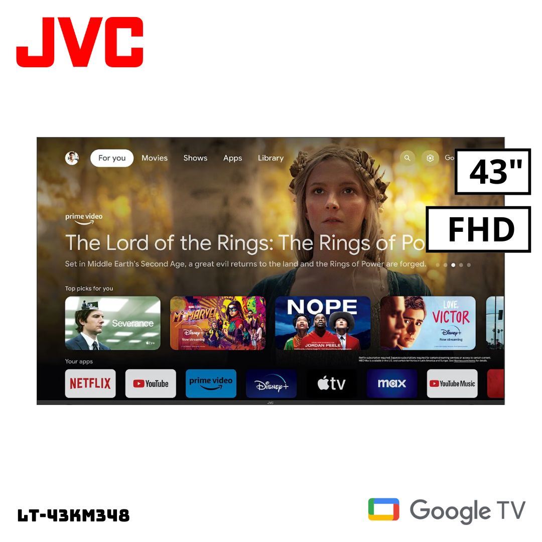 TELEVISOR JVC 43 SMART TV GOOGLE TV FHD LED - LT-43KM348