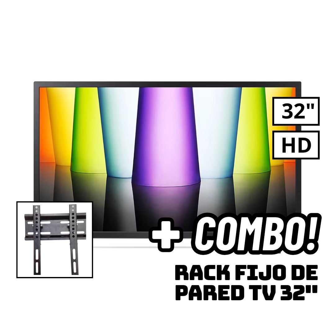 TELEVISOR LG 32 SMART TV WEBOS HUB HD LED - 32LQ600BPSA + RACK FIJO