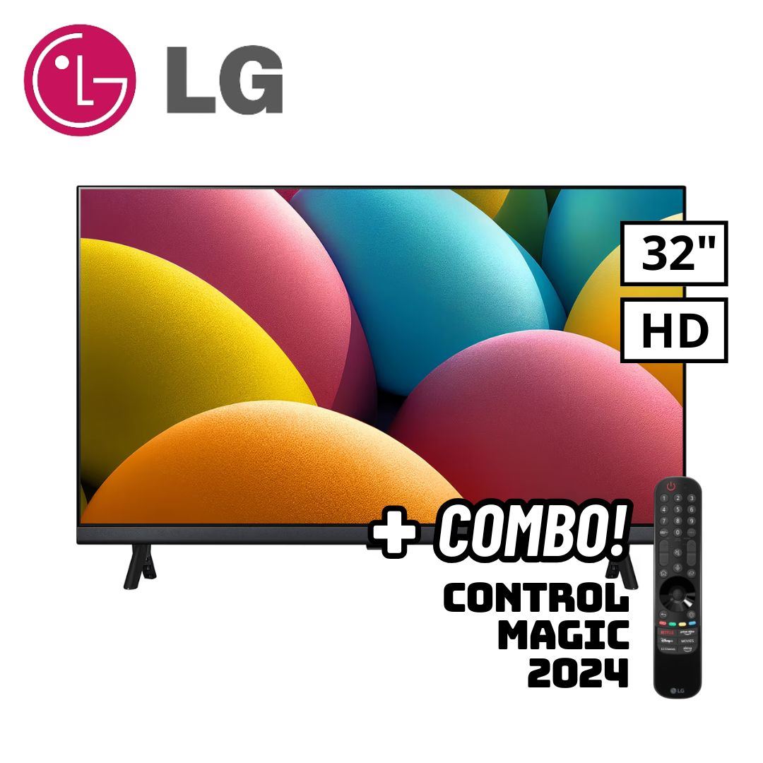 TELEVISOR LG 32 SMART TV WEBOS HUB HD LED - 32LR600BPSC + CONTROL MAGIC 2024