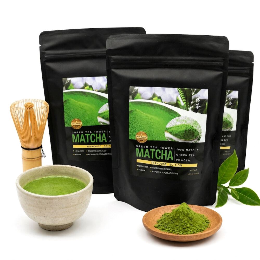Pack Te Matcha Ceremonial En Polvo Infusion Oriental 3u de 100gr