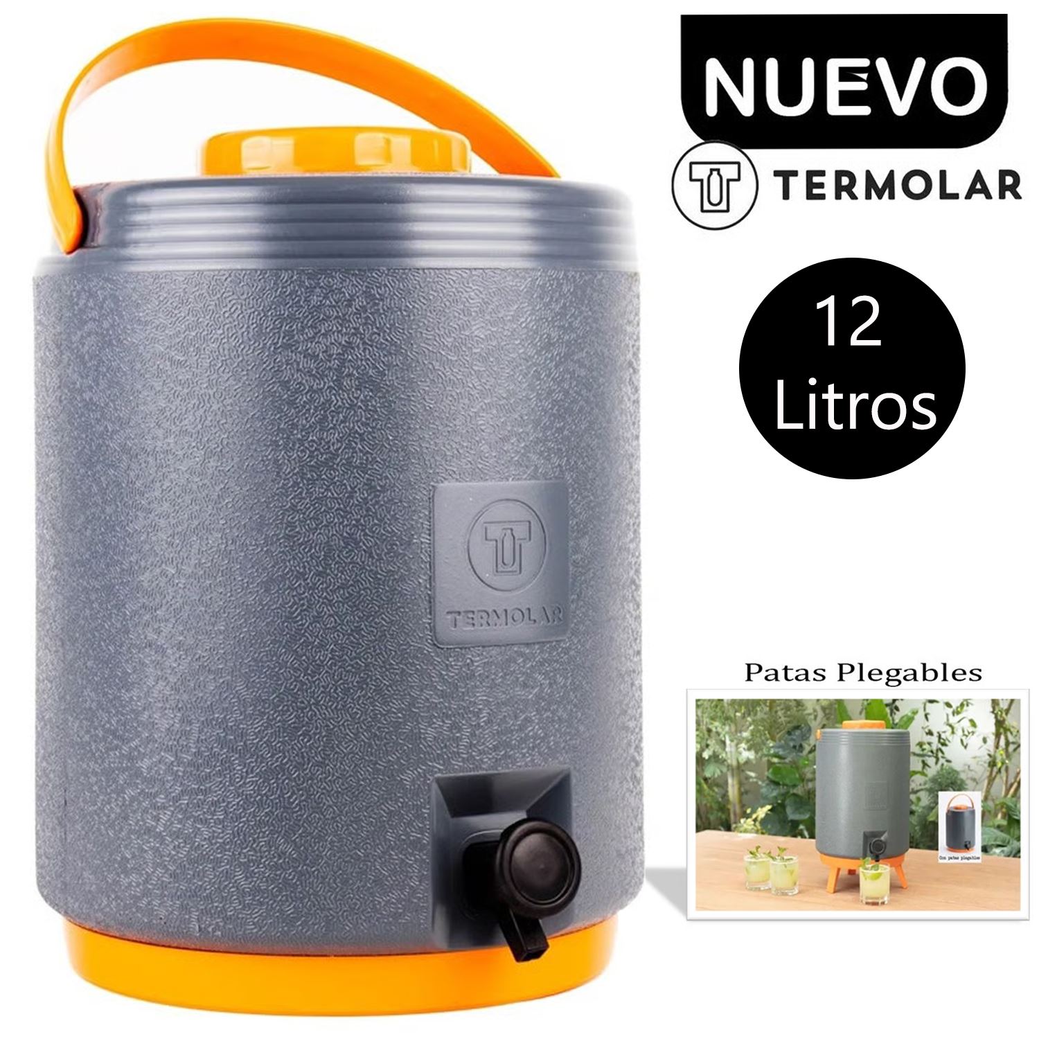 Maxitermo Gris Termolar 12 Litros