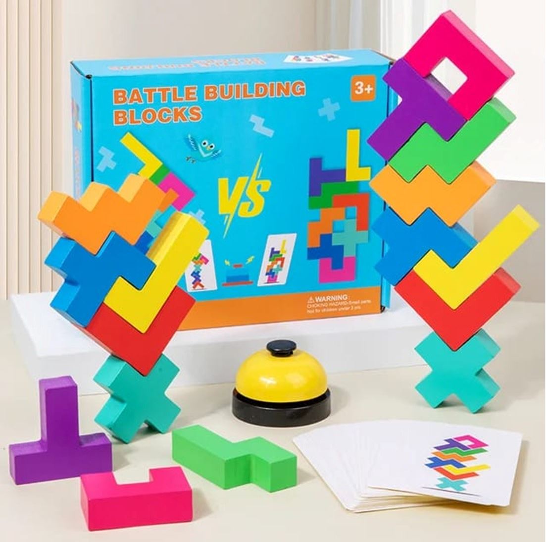 Desafío de Equilibrio y Lógica – Juego de mesa con Bloques