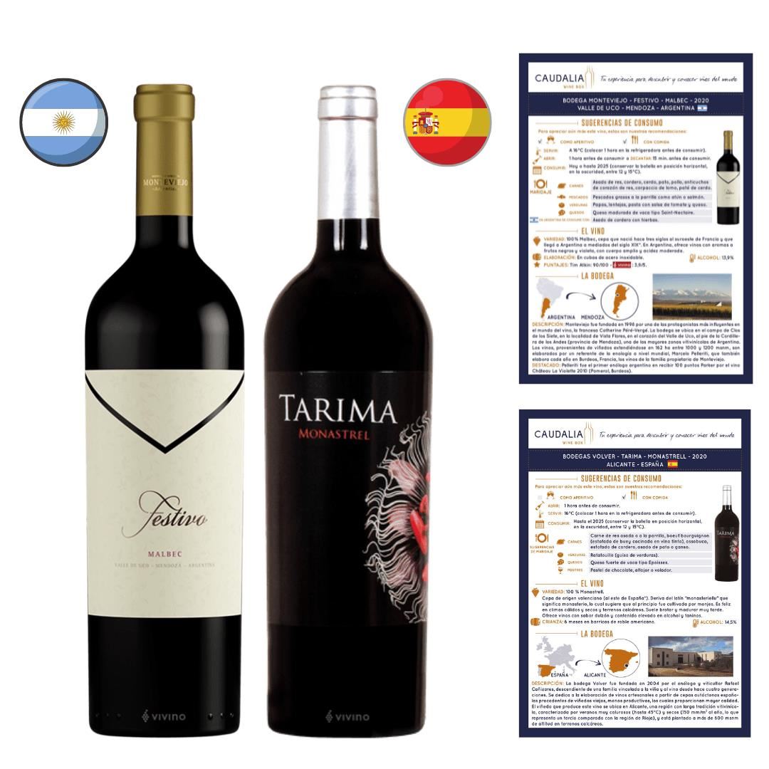 Caudalia Wine Box - Pack de Vinos tintos Caudalia | Juntoz