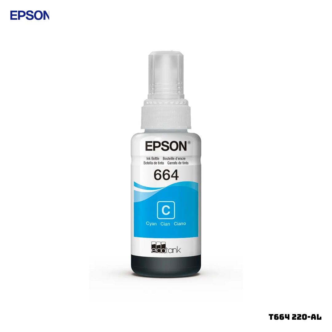 TINTA EPSON T664 220-AL 70ML - COLOR CIAN