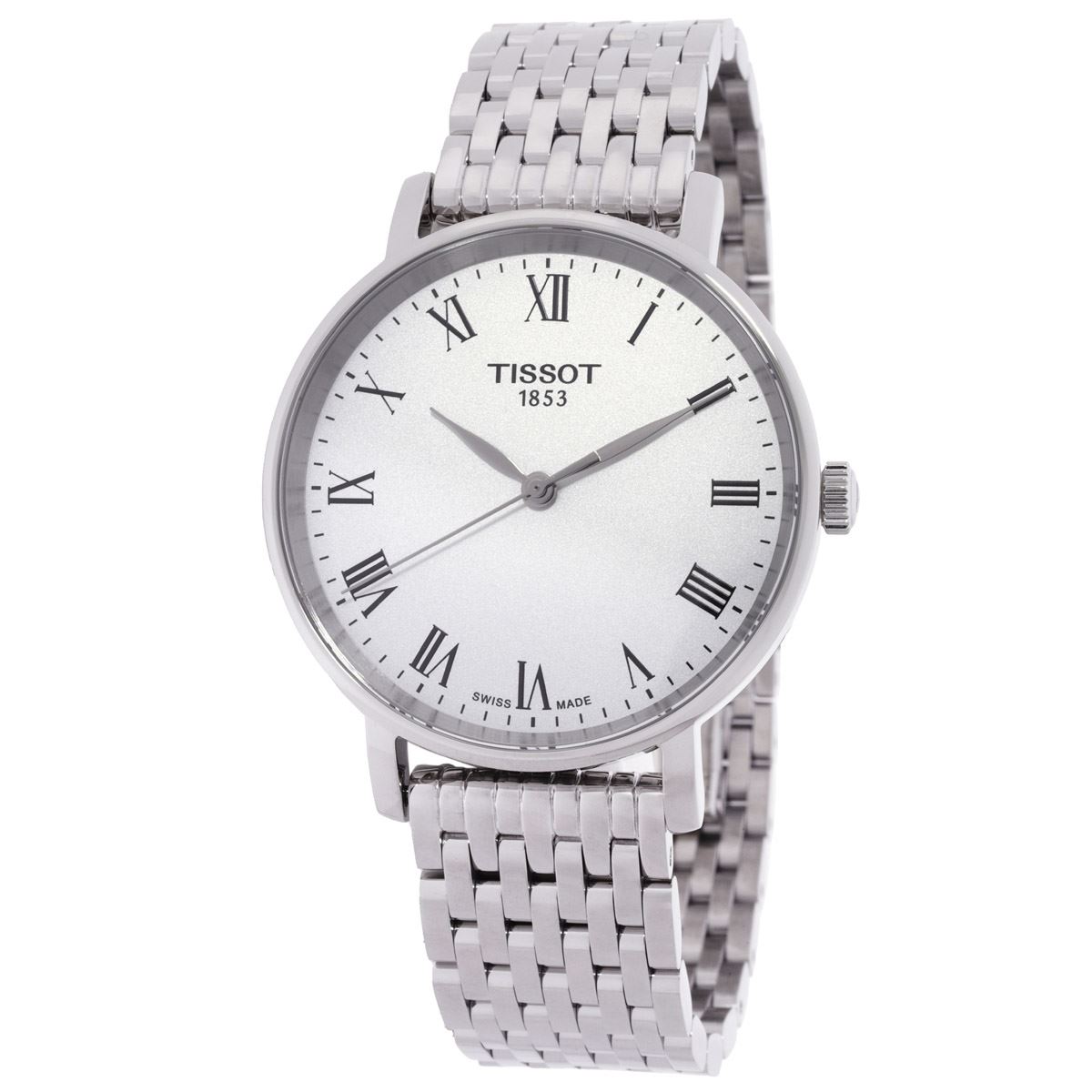 Tissot Everytime Quartz Silver Dial Ladies Watch