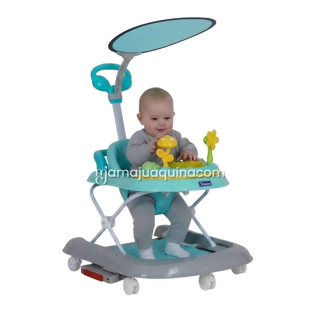 Andador Mecedora con Tablero Didáctico «TITI» Edición Limitada Green
