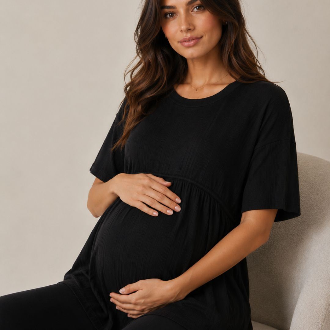 Polo Manga Corta de Hilo algodón Chompero para Maternidad