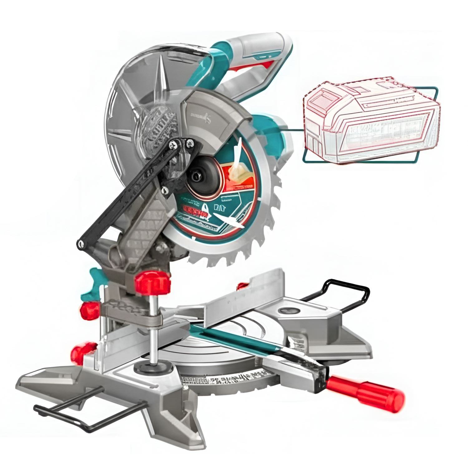 Sierra Ingleteadora 20v 210mm Total SKU: TMSLI2021