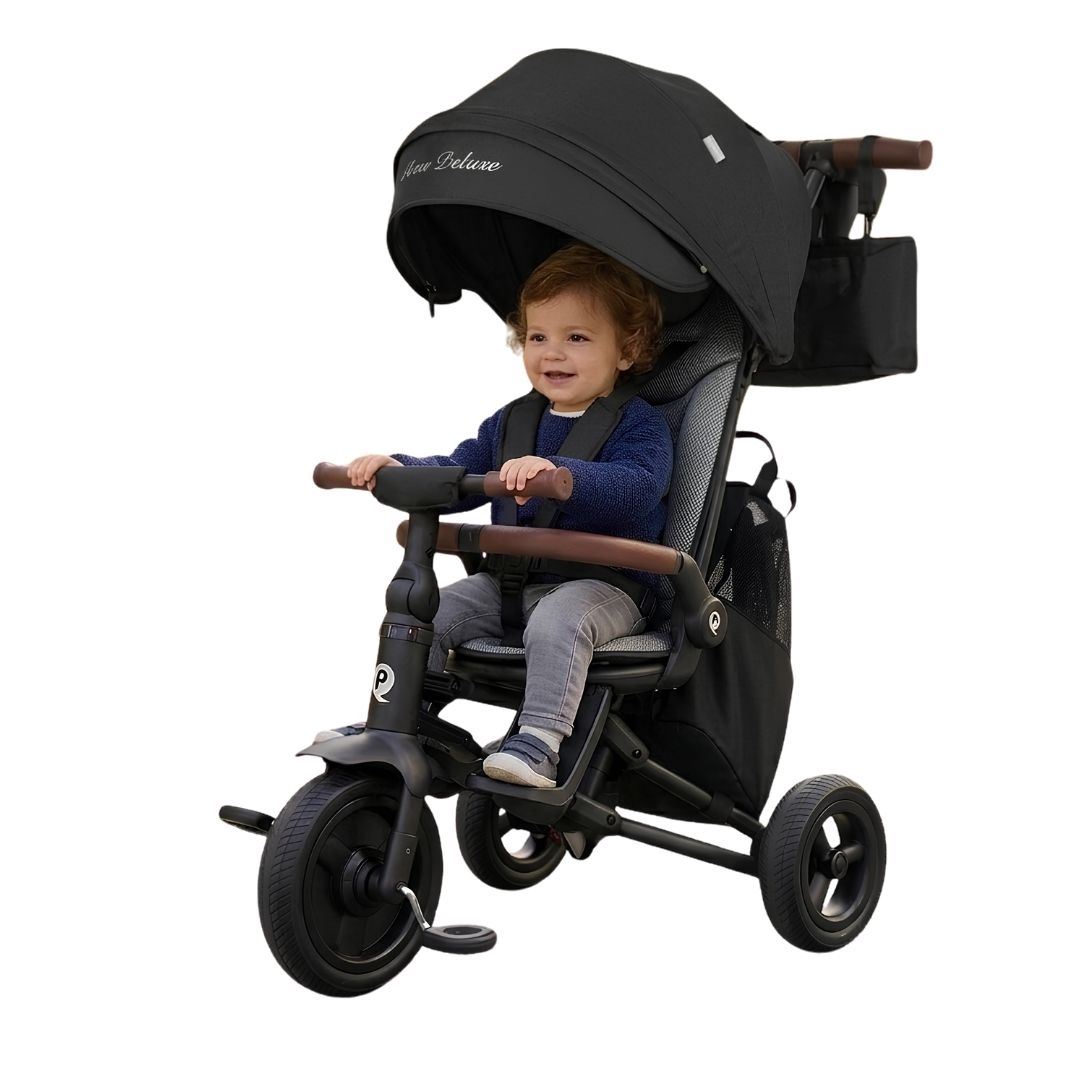 Triciclo Guiador «TOAD» para Niños con Bolso Black