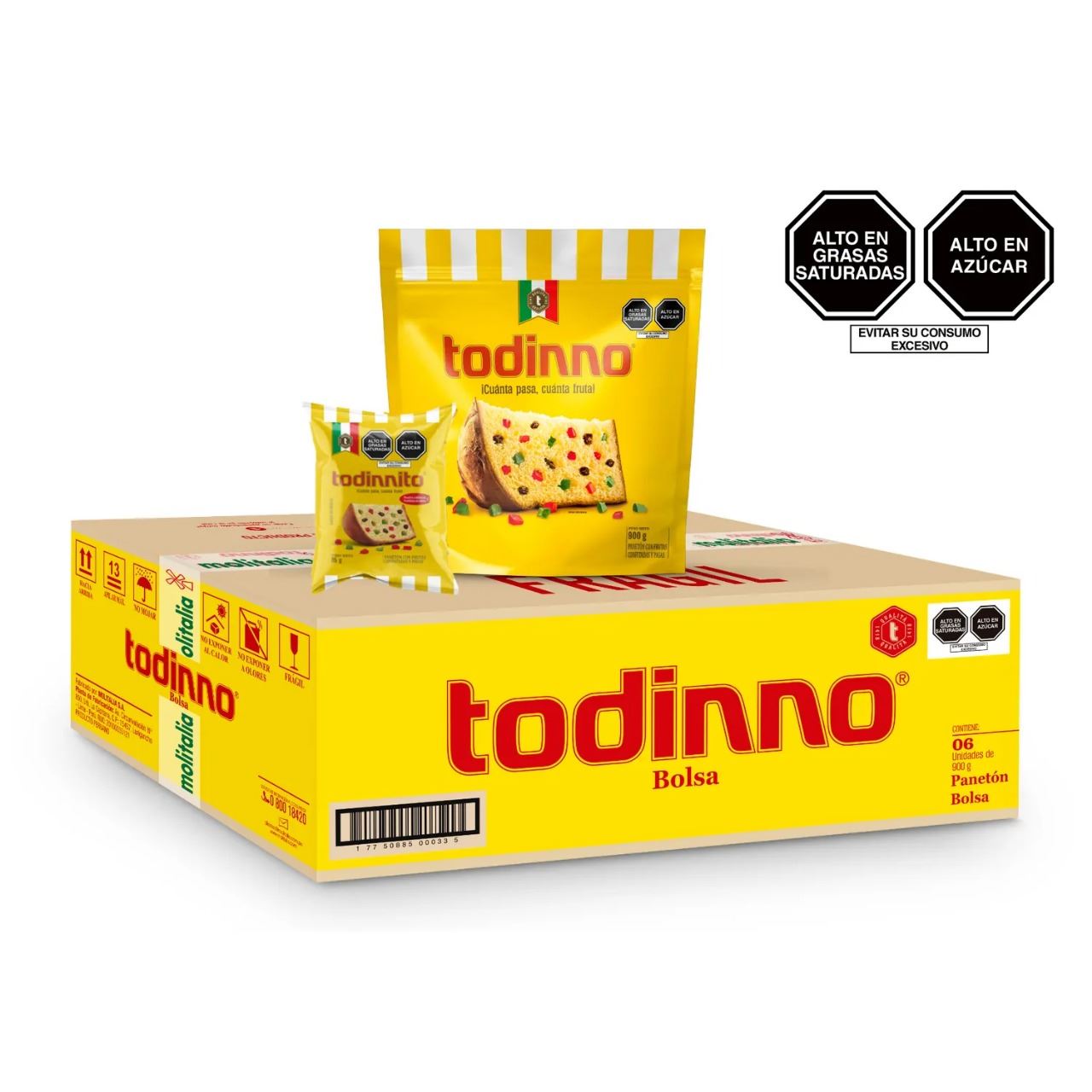 TODINNO BOLSA 900GR 6u + TODINNITO BOLSA 85GR 6u