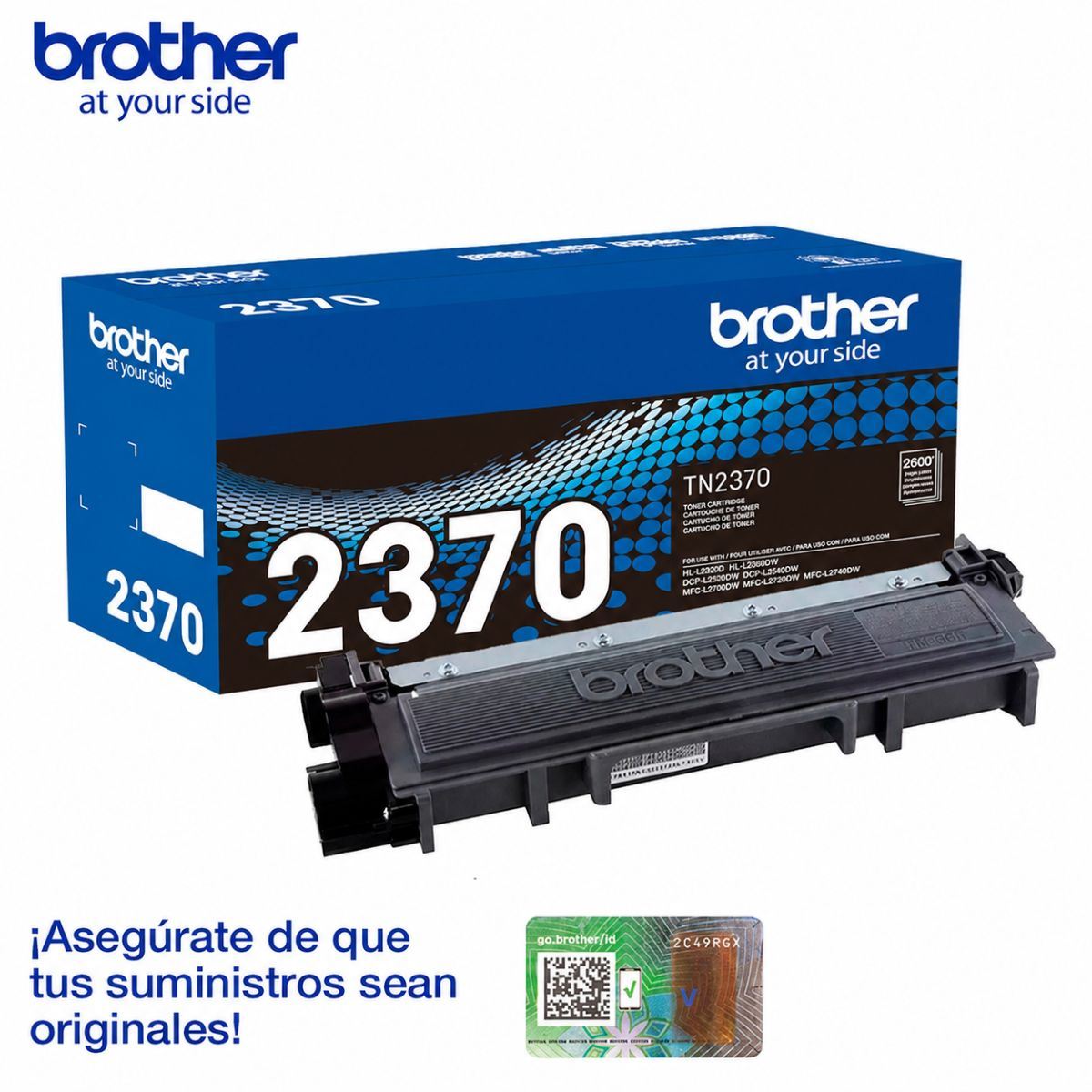 TONER BROTHER TN-2370 (HLL2360DW/DCPL2540DW) Rendimiento: 2600 Páginas