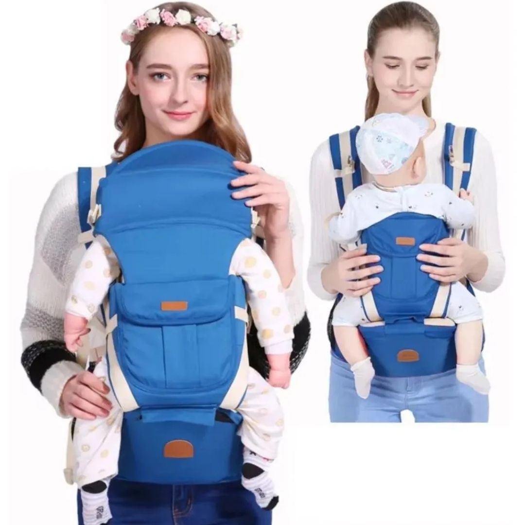 Canguro Para Bebé 3 En 1 Ergonómico Multifuncional - Azul