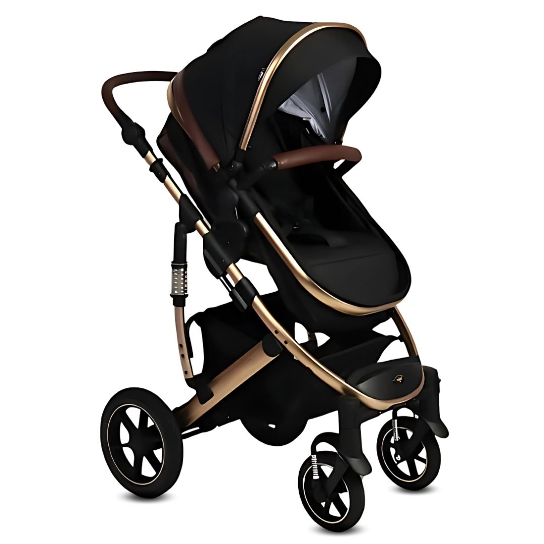 Coche Cuna Moisés de Lujo «TORETTO» Negro