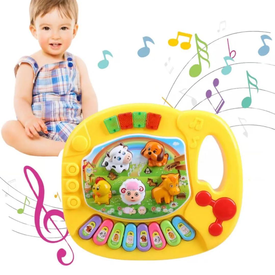 juguete musical Piano de sonidos de animales de la Granja
