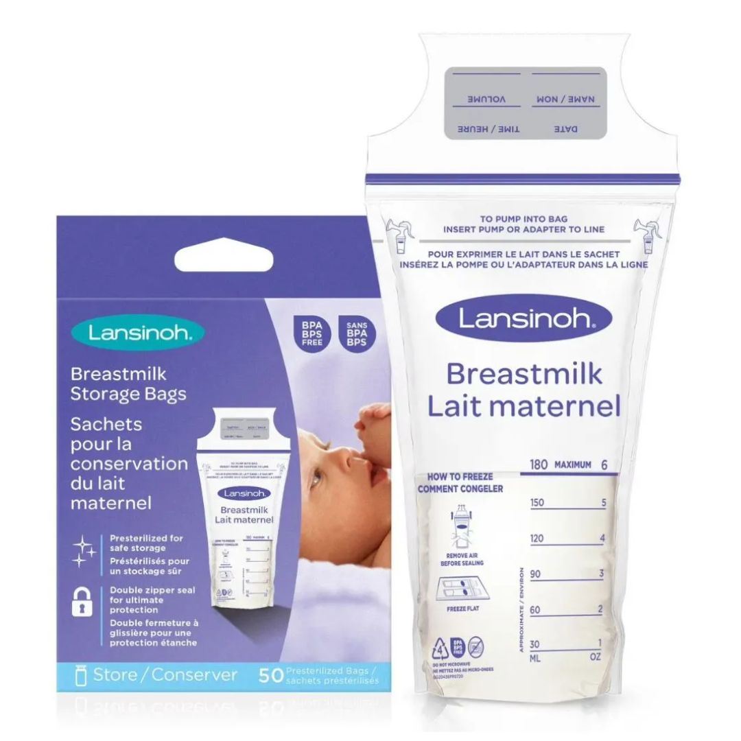 Bolsas De Almacenamiento De Leche Materna Lansinoh 25 Unidades