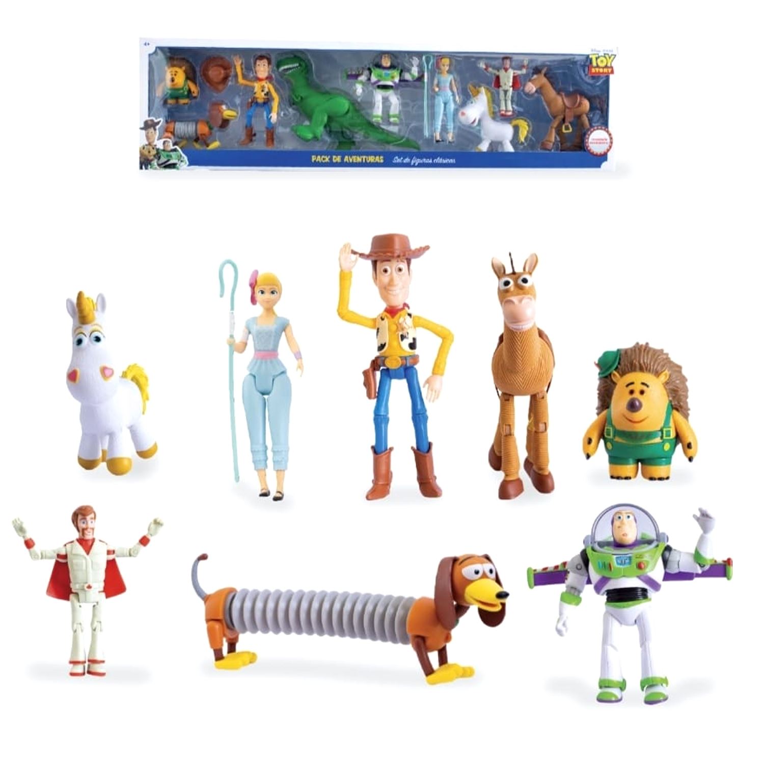 Set de Muñecos de Jebe Toy Story Articulados 9 Pcs