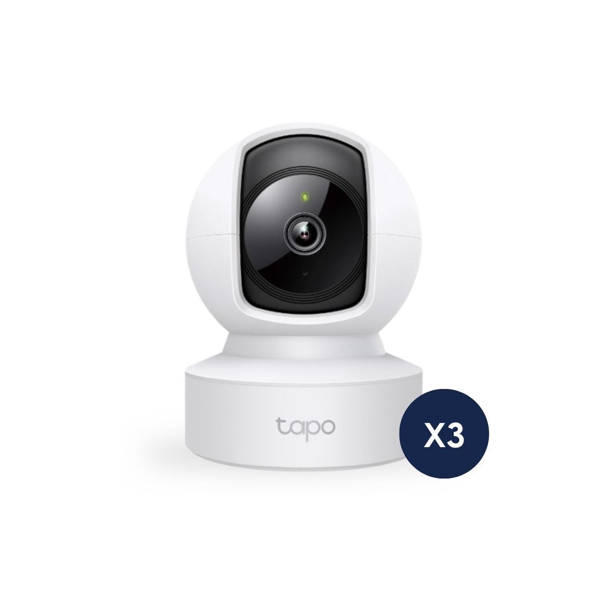 Kit de 3 Cámara de Seguridad Tapo C222 2K QHD 4MP para interiores