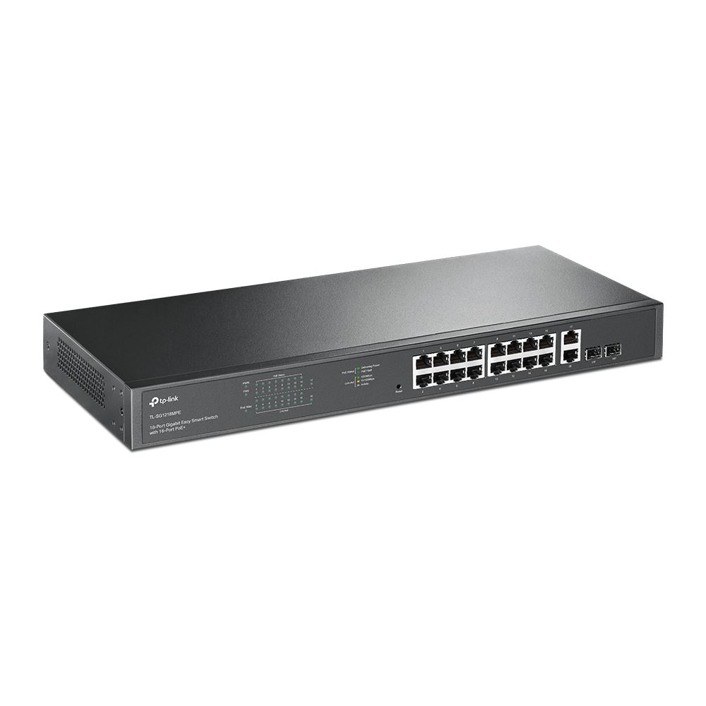 TP-Link - Switch TL-SG1218MPE de 18 Puertos Gigabit (16 Puertos PoE+)