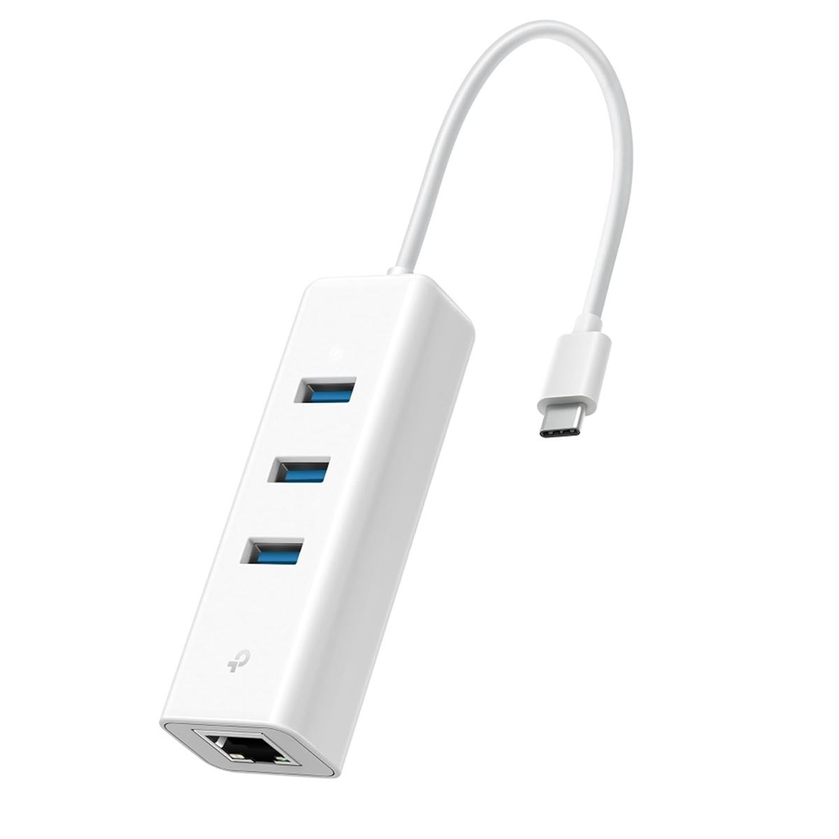 TP-Link - Adaptador de Red UE330C Type-C con 3 USB 3.0 y Gigabit