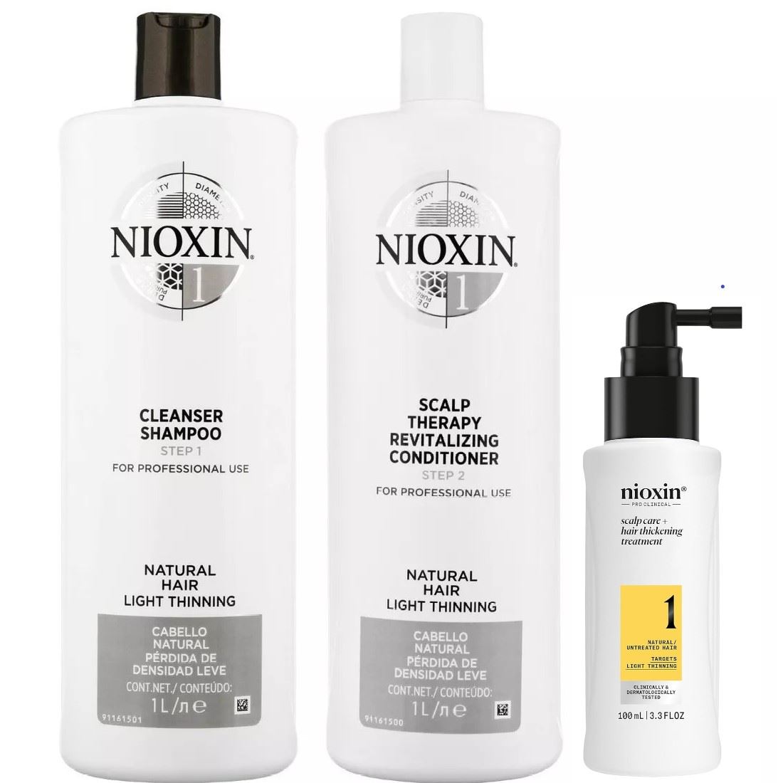 Nioxin 1 Tratamiento Densificador Para Cabello Natural 1000ml