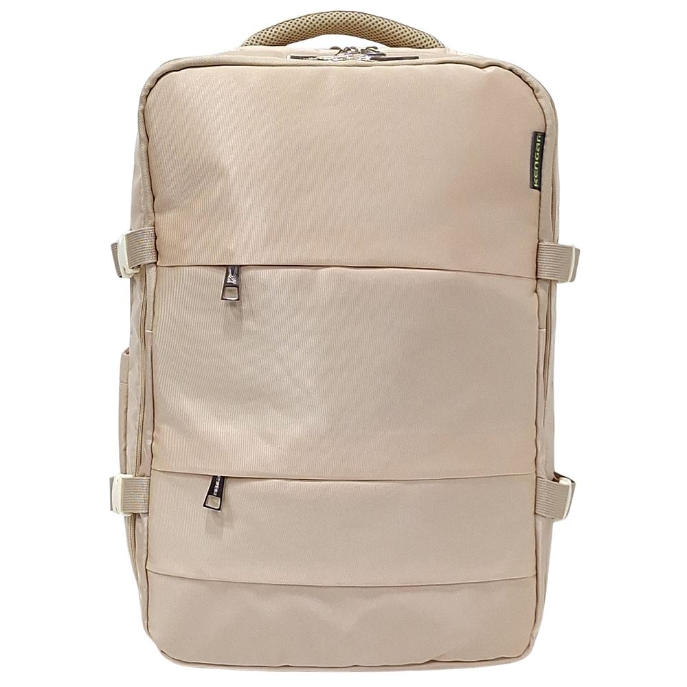 Mochila Viajera Kengar Modelo Travel - Crema