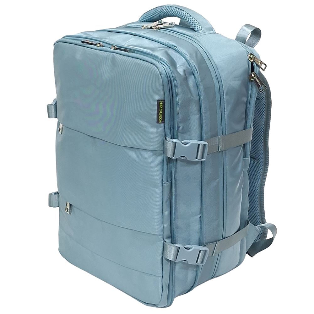 Mochila Viajera Kengar Modelo Travel - Verde Pastel