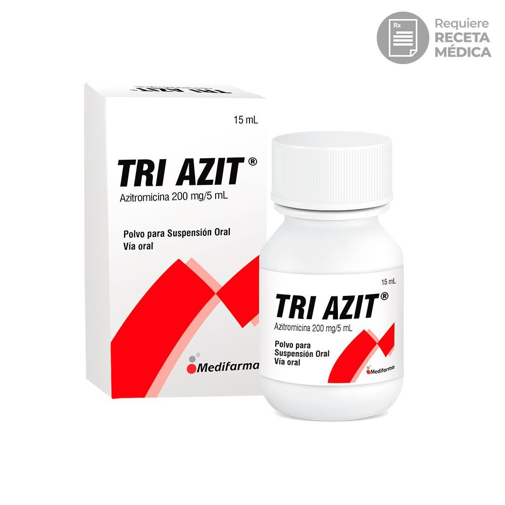 Tri Azit 200 mg/5 mL Polvo para Suspensión Oral