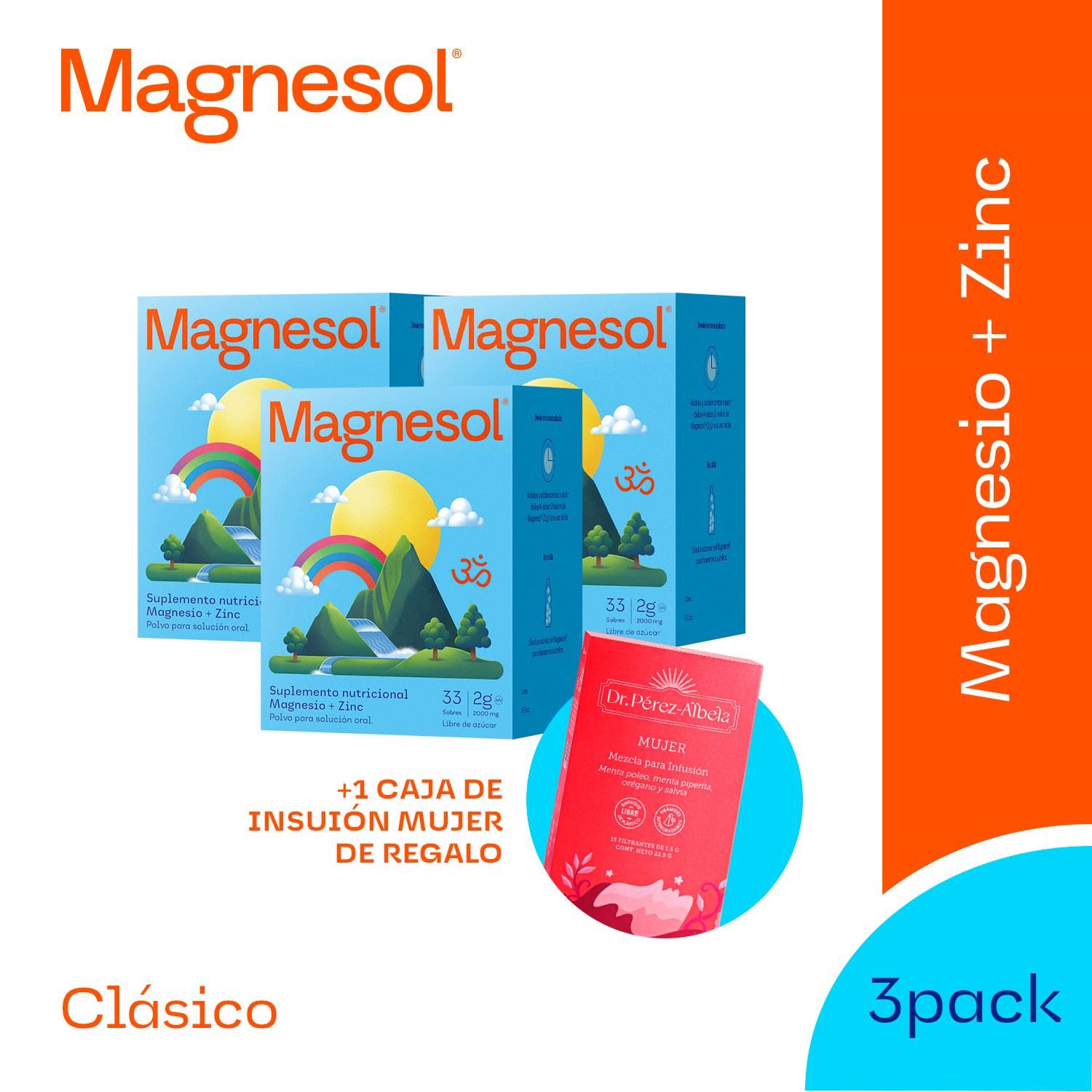 TRIPACK: MAGNESOL CLÁSICO x 33 sobres