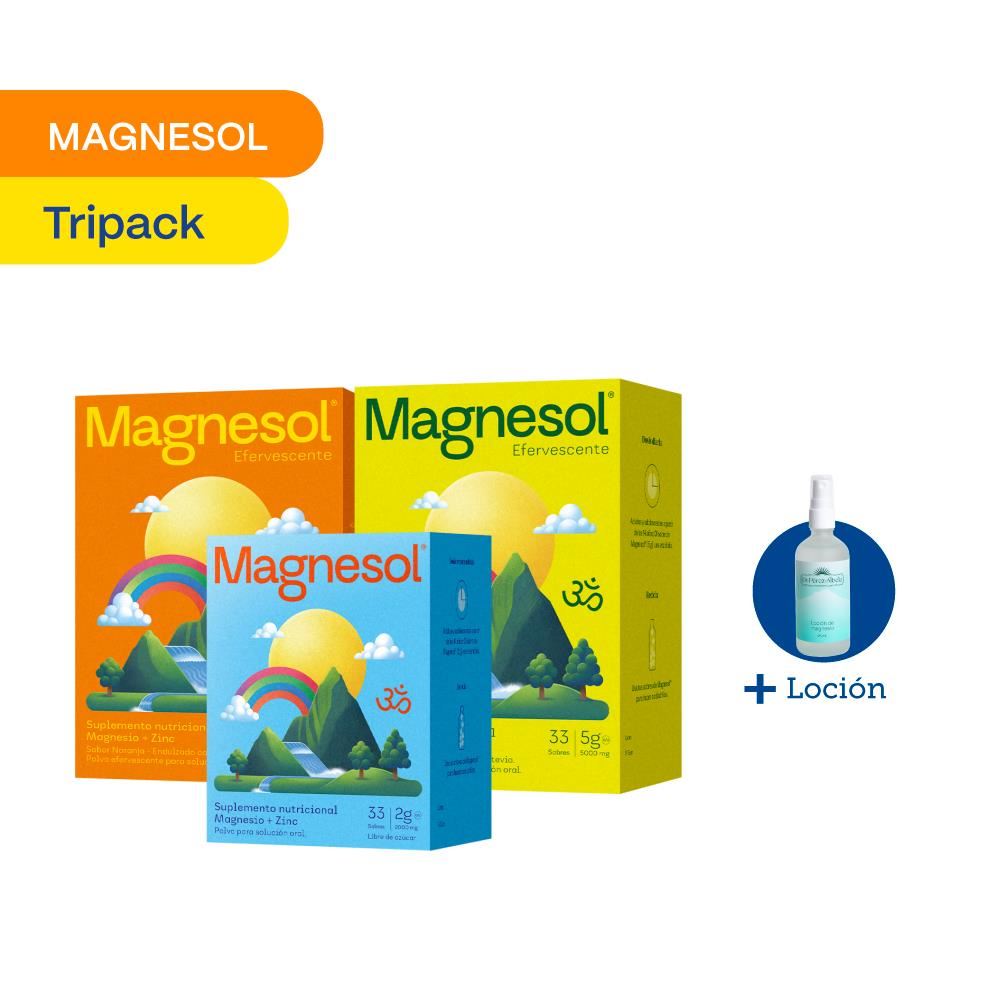 TRIPACK: MAGNESOL SURTIDO x 33 sobres