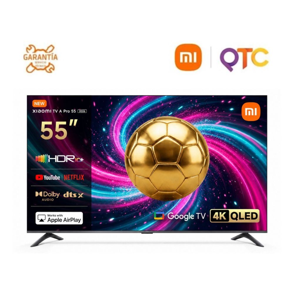 Televisor Xiaomi 55" Smart TV QLED, 4K Ultra HD, A PRO 2026