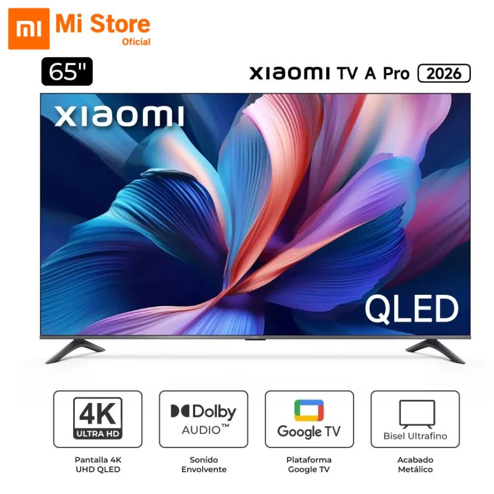 Xiaomi Televisor 65" Smart TV QLED, 4K Ultra HD, A PRO 2026