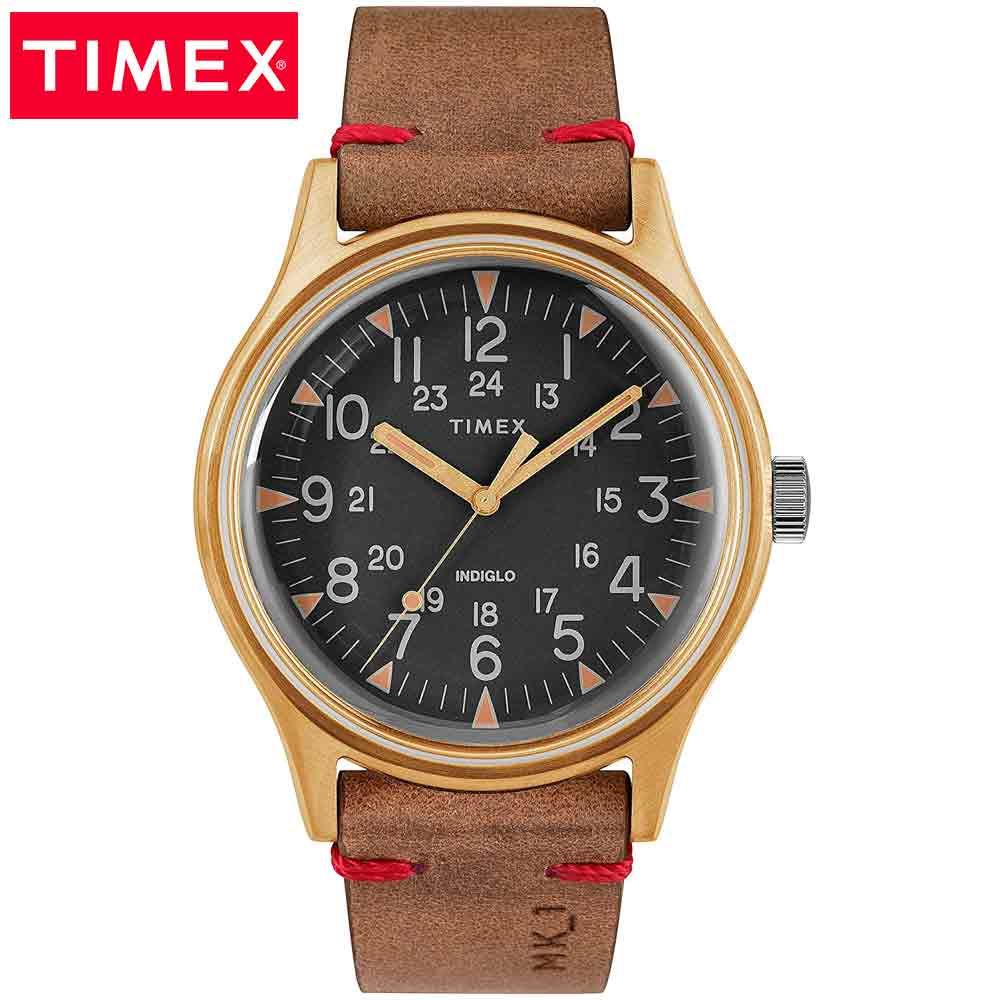 Reloj Timex MK1 TW2R96700 Luz de Fondo Indiglo Correa de Cuero Marrón