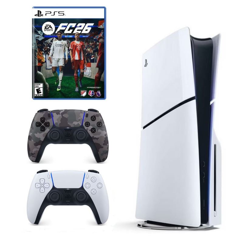 Consola PlayStation 5 + Mando Dualsense Camuflado + FC 26 PlayStation 5