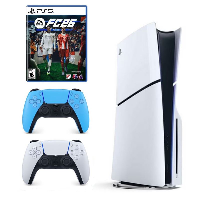 Consola PlayStation 5 + Mando Dualsense Celeste + FC 26 PlayStation 5