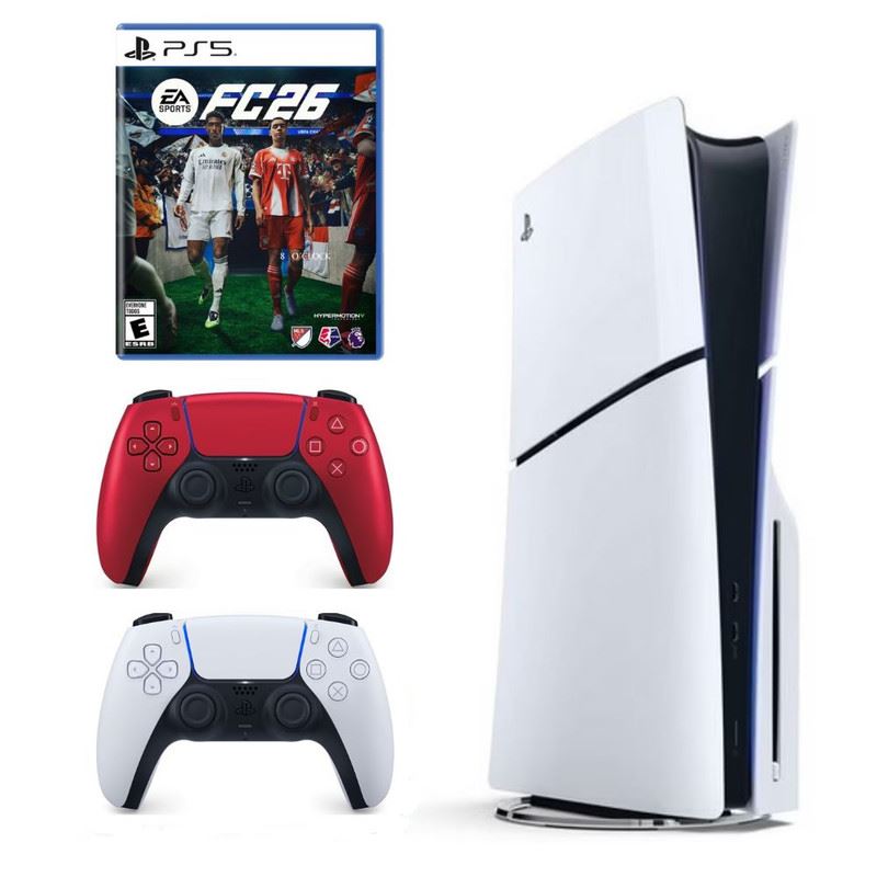 Consola PlayStation 5 + Mando Dualsense Rojo Volcánico + FC 26 PlayStation 5