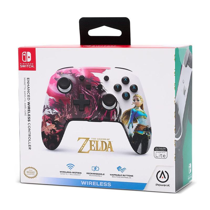 Mando Pro Controller Inalambrico Blood Moon Zelda POWERA