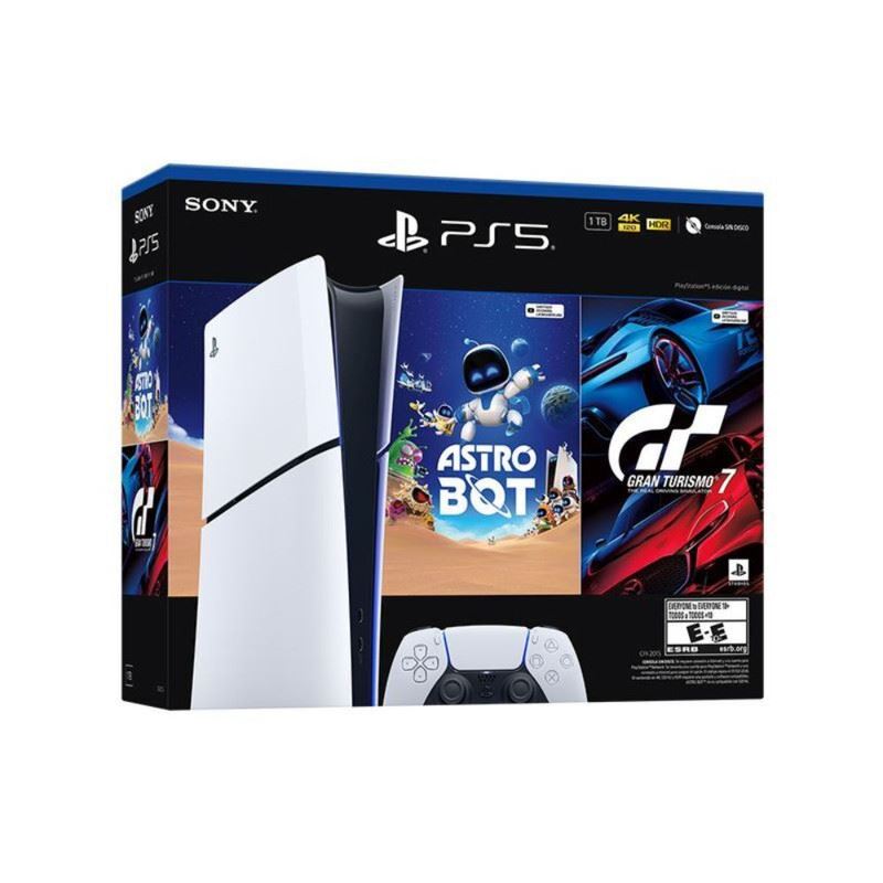 PlayStation 5 Slim Digital 825 GB + Astro Bot + Gran Turismo 7