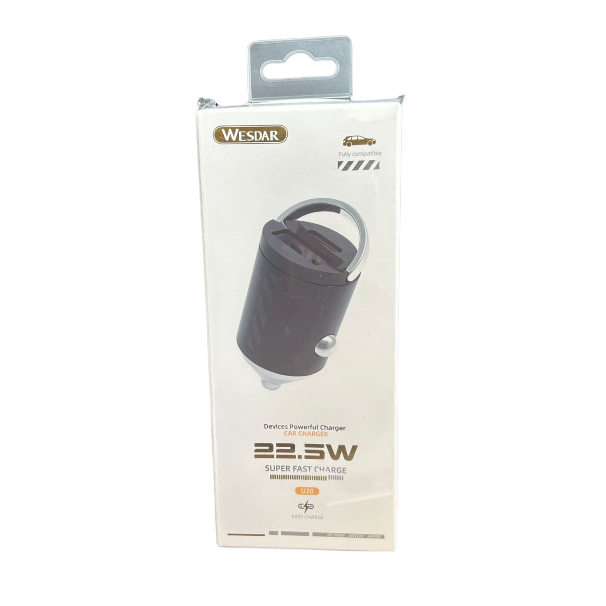 Wesdar - Cargador para Autos Fast Charger 225W USB y USB-C - Negro