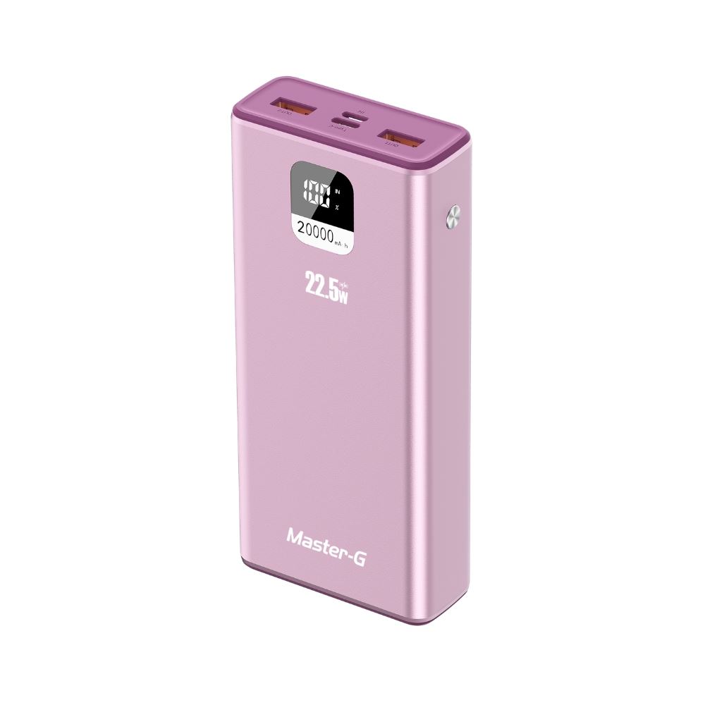 Power Bank 20000mAh Carga Rápida 22.5W Rosado UCP20PPD