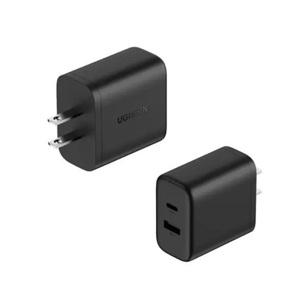Cargador UGREEN Carga Rapida 20W X227 2 puertos (1C+1USB ) - Negro