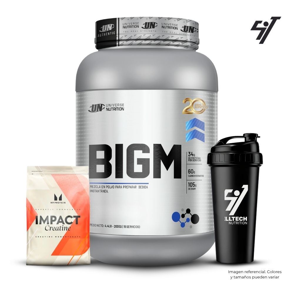 Bigm 2Kg Vainilla + Creatina Myprotein 250Gr + Shaker